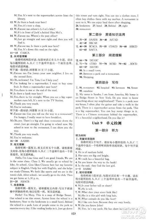 现代教育出版社2021初中同步学考优化设计七年级英语下册RJ人教版答案 现代教育出版社2021初中同步学考优化设计七年级英语下册RJ人教版答案