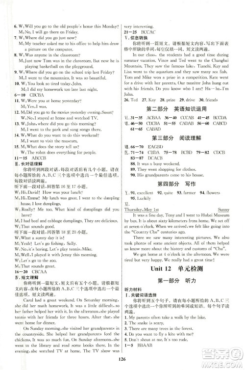 现代教育出版社2021初中同步学考优化设计七年级英语下册RJ人教版答案 现代教育出版社2021初中同步学考优化设计七年级英语下册RJ人教版答案