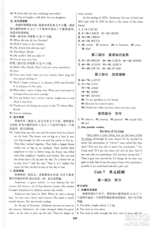 现代教育出版社2021初中同步学考优化设计八年级英语下册RJ人教版答案 现代教育出版社2021初中同步学考优化设计八年级英语下册RJ人教版答案