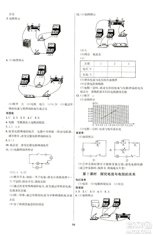 现代教育出版社2021初中同步学考优化设计九年级物理全一册RJ人教版答案 现代教育出版社2021初中同步学考优化设计九年级物理全一册RJ人教版答案
