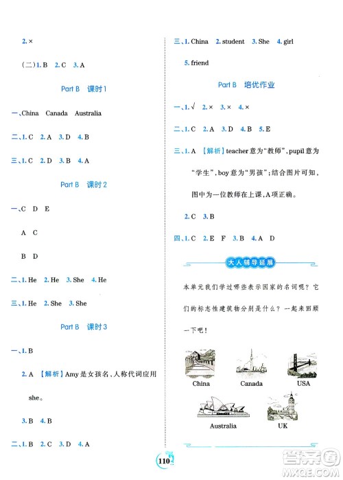 江西人民出版社2021春王朝霞德才兼备作业创新设计英语三年级下册PEP版人教版答案 江西人民出版社2021春王朝霞德才兼备作业创新设计英语三年级下册PEP版人教版答案