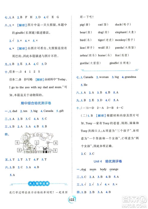 江西人民出版社2021春王朝霞德才兼备作业创新设计英语三年级下册PEP版人教版答案 江西人民出版社2021春王朝霞德才兼备作业创新设计英语三年级下册PEP版人教版答案