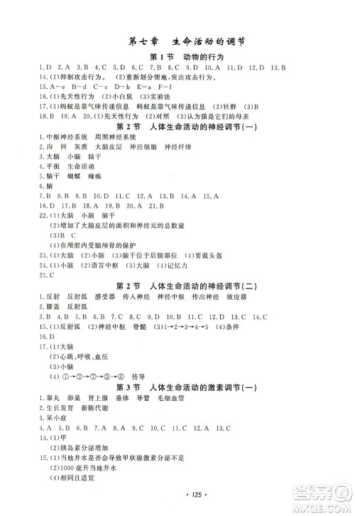 花山文艺出版社2021学科能力达标初中生100全优卷八年级科学下册华东师大版答案 花山文艺出版社2021学科能力达标初中生100全优卷八年级科学下册华东师大版答案