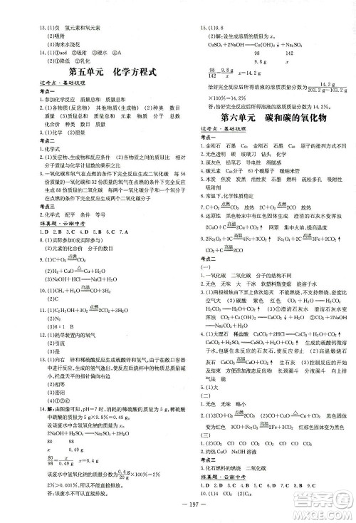 新世纪出版社2021导与练初中学业水平考试九年级化学下册人教版云南专版答案 新世纪出版社2021导与练初中学业水平考试九年级化学下册人教版云南专版答案