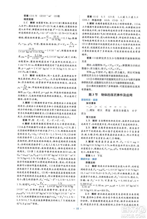 人民教育出版社2021同步解析与测评八年级物理下册人教版答案 人民教育出版社2021同步解析与测评八年级物理下册人教版答案