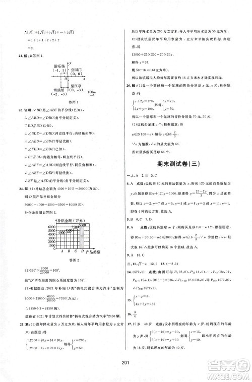 吉林教育出版社2021三维数字课堂数学七年级下册人教版答案 吉林教育出版社2021三维数字课堂数学七年级下册人教版答案