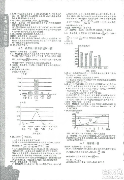 北京教育出版社2021倍速学习法七年级数学下册浙教版参考答案 北京教育出版社2021倍速学习法七年级数学下册浙教版参考答案