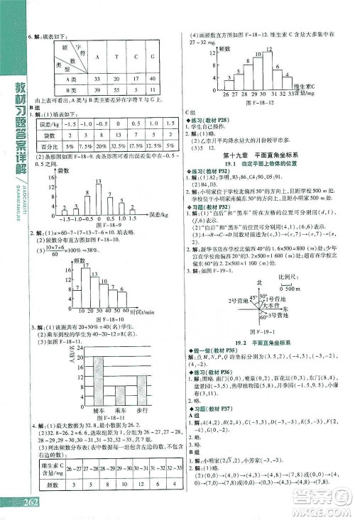 北京教育出版社2021倍速学习法八年级数学下册冀教版参考答案