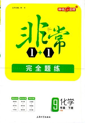 上海大学出版社2021非常1+1完全题练九年级化学下册人教版答案