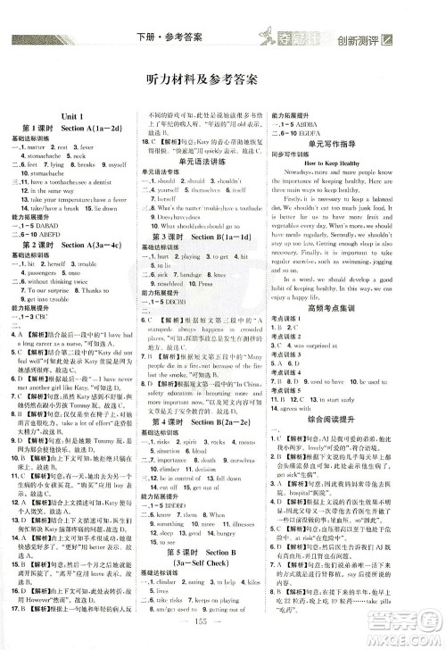 江西美术出版社2021夺冠计划英语八年级下册RJ人教版江西专版答案 江西美术出版社2021夺冠计划英语八年级下册RJ人教版江西专版答案