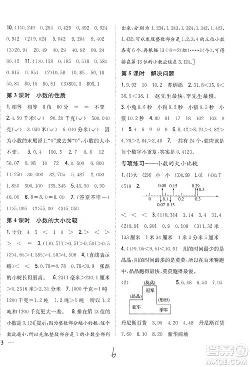 吉林人民出版社2021小学题帮四年级下册数学人教版参考答案 吉林人民出版社2021小学题帮四年级下册数学人教版参考答案
