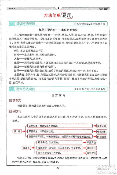 浙江教育出版社2021全易通五年级下册语文人教版参考答案 浙江教育出版社2021全易通五年级下册语文人教版参考答案