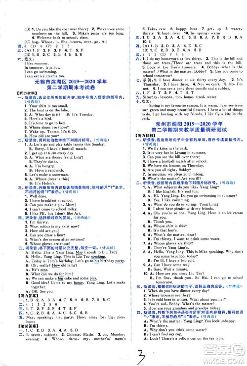 东南大学出版社2021年ENBO小天才期末复习与13市试卷优选英语四年级下册江苏版答案 东南大学出版社2021年ENBO小天才期末复习与13市试卷优选英语四年级下册江苏版答案