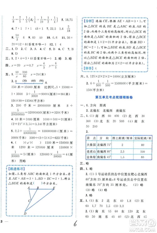 东南大学出版社2021年ENBO小天才全程复习与测试数学六年级下册江苏版答案 东南大学出版社2021年ENBO小天才全程复习与测试数学六年级下册江苏版答案