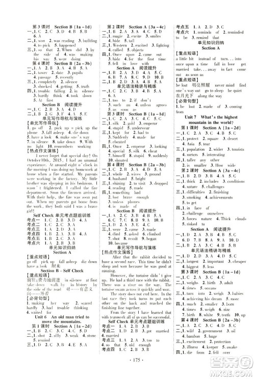 新疆文化出版社2021课时掌控八年级英语下册人教版答案 新疆文化出版社2021课时掌控八年级英语下册人教版答案