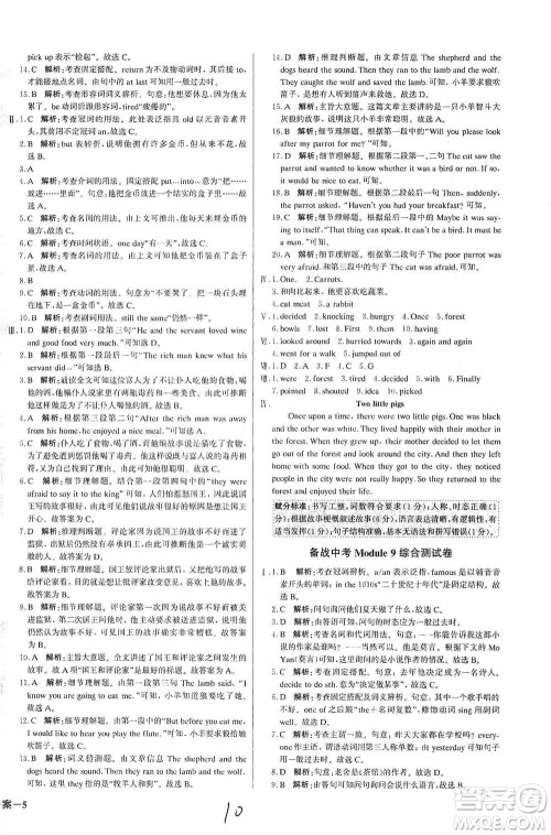 北京教育出版社2021年1+1轻巧夺冠优化训练七年级下册英语外研版参考答案 北京教育出版社2021年1+1轻巧夺冠优化训练七年级下册英语外研版参考答案