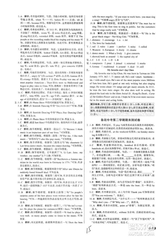 北京教育出版社2021年1+1轻巧夺冠优化训练七年级下册英语外研版参考答案 北京教育出版社2021年1+1轻巧夺冠优化训练七年级下册英语外研版参考答案
