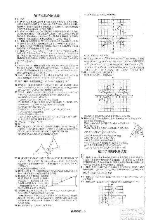 北京教育出版社2021年1+1轻巧夺冠优化训练八年级下册数学北师大版参考答案