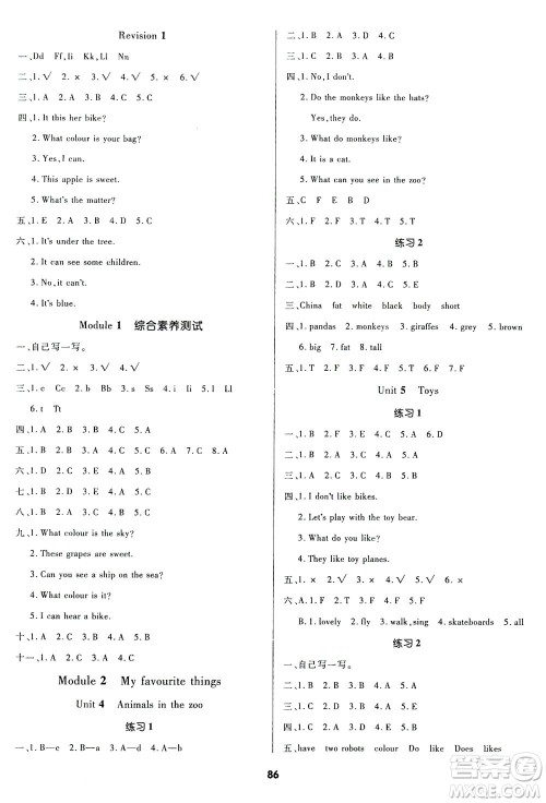 沈阳出版社2021黄冈名师天天练英语三年级下册NJSH牛津上海版答案 沈阳出版社2021黄冈名师天天练英语三年级下册NJSH牛津上海版答案