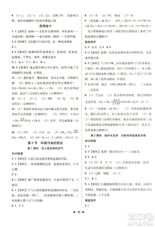 北方妇女儿童出版社2021胜券在握打好基础作业本九年级化学下册HJ沪教版答案 北方妇女儿童出版社2021胜券在握打好基础作业本九年级化学下册HJ沪教版答案