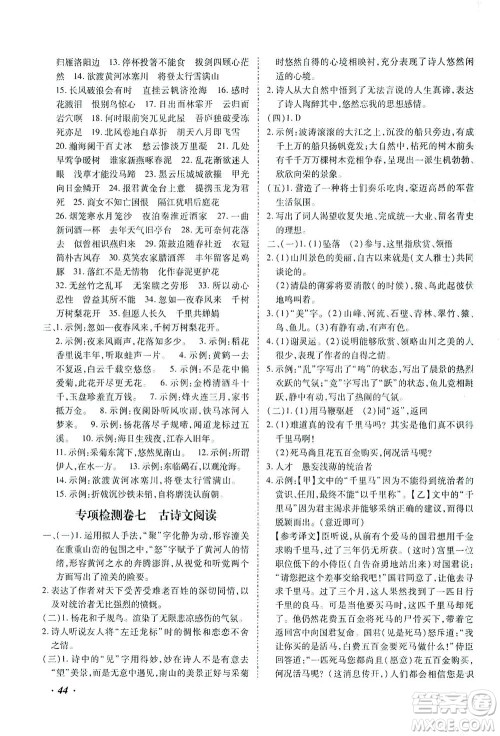 延边教育出版社2021本土攻略精准复习方案九年级语文下册人教版答案 延边教育出版社2021本土攻略精准复习方案九年级语文下册人教版答案