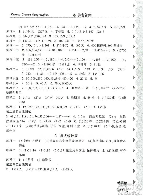 开明出版社2021当堂练新课时同步训练三年级下册数学人教版参考答案 开明出版社2021当堂练新课时同步训练三年级下册数学人教版参考答案