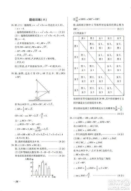 延边教育出版社2021本土攻略精准复习方案九年级数学下册人教版答案 延边教育出版社2021本土攻略精准复习方案九年级数学下册人教版答案