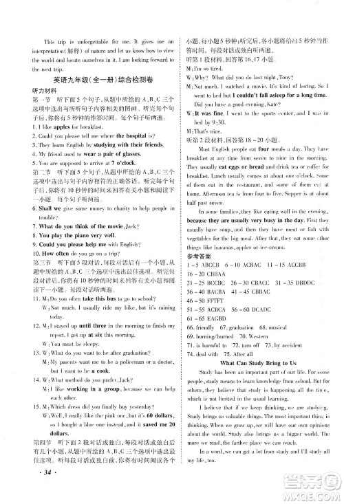 延边教育出版社2021本土攻略精准复习方案九年级英语下册人教版答案 延边教育出版社2021本土攻略精准复习方案九年级英语下册人教版答案