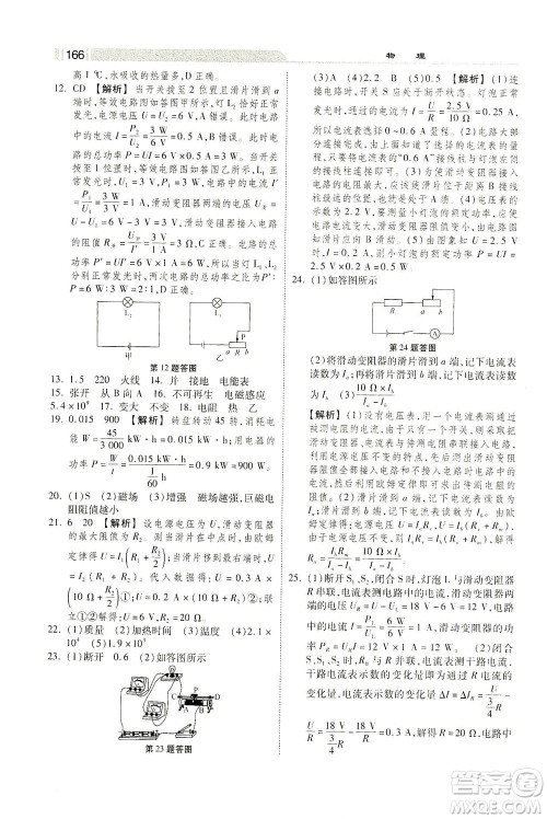 河北美术出版社2021课时练+考评九年级物理下册人教版答案 河北美术出版社2021课时练+考评九年级物理下册人教版答案