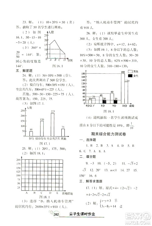 辽宁教育出版社2021尖子生课时作业七年级数学下册人教版答案 辽宁教育出版社2021尖子生课时作业七年级数学下册人教版答案