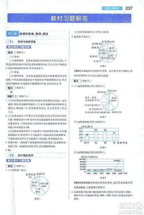 陕西师范大学出版总社2021初中教材完全解读八年级下册数学苏科版参考答案