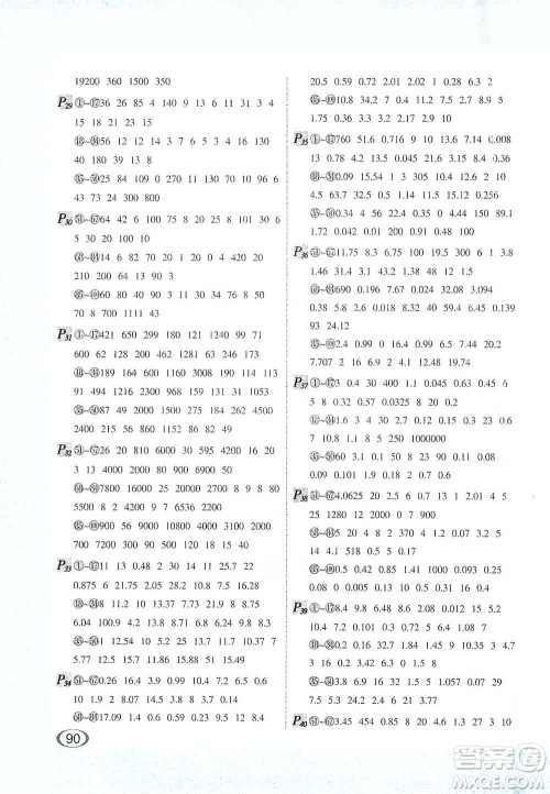 河北教育出版社2021每天100道口算题卡计时测评六年级下册通用版参考答案 河北教育出版社2021每天100道口算题卡计时测评六年级下册通用版参考答案