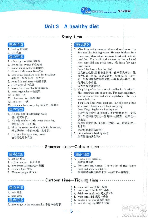 北方妇女儿童出版社2021金色课堂课时作业本六年级英语下册苏教版答案 北方妇女儿童出版社2021金色课堂课时作业本六年级英语下册苏教版答案