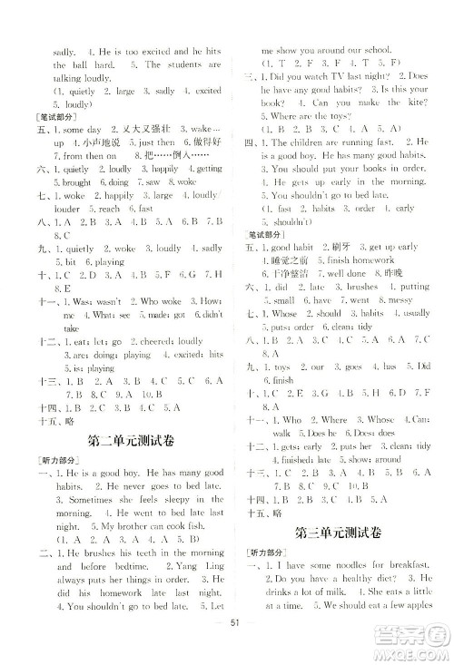 江苏凤凰美术出版社2021课时金练英语六年级6B江苏版答案 江苏凤凰美术出版社2021课时金练英语六年级6B江苏版答案