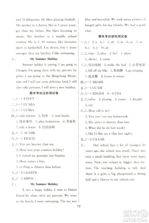 首都师范大学出版社2021黄冈四清卷英语六年级下册RJ人教版答案 首都师范大学出版社2021黄冈四清卷英语六年级下册RJ人教版答案