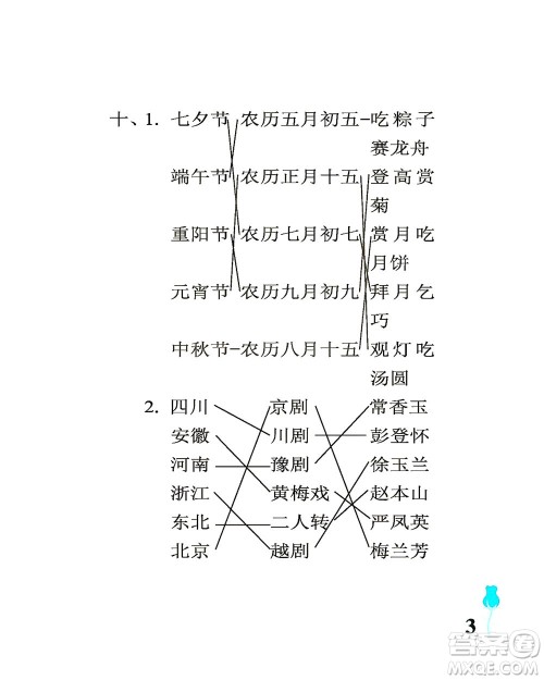 中国石油大学出版社2021行知天下语文六年级下册人教版答案