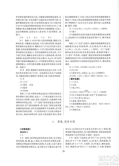 山西教育出版社2021山西省中考指导化学人教版答案 山西教育出版社2021山西省中考指导化学人教版答案