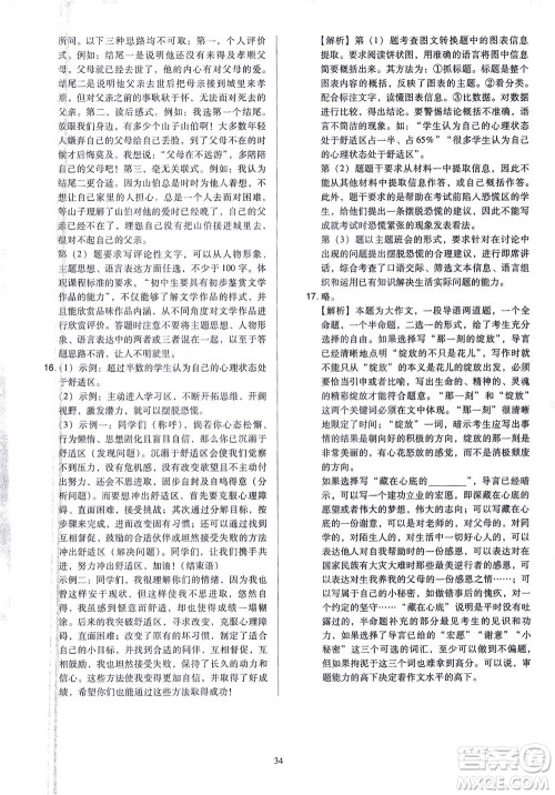 山西教育出版社2021金点名卷山西省中考训练卷语文人教版答案 山西教育出版社2021金点名卷山西省中考训练卷语文人教版答案