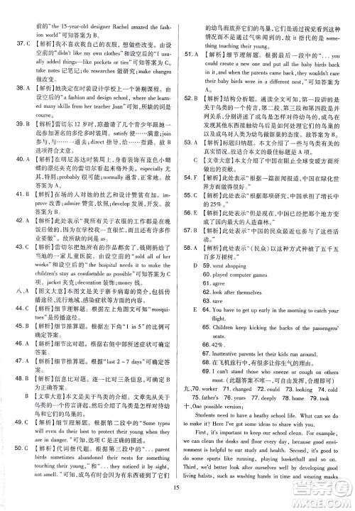 山西教育出版社2021金点名卷山西省中考训练卷英语人教版答案 山西教育出版社2021金点名卷山西省中考训练卷英语人教版答案
