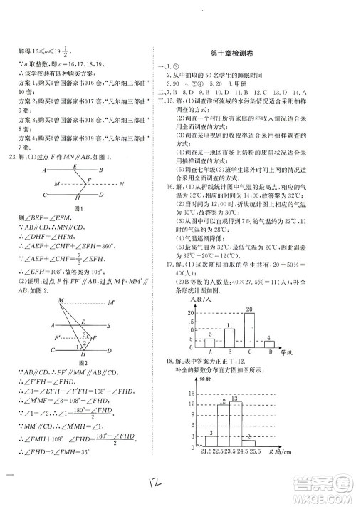 河北教育出版社2021省考标准卷七年级数学下册人教版答案 河北教育出版社2021省考标准卷七年级数学下册人教版答案