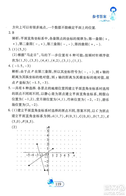 二十一世纪出版社2021数学新思维七年级下册答案