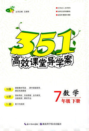 湖北科学技术出版社2021年351高效课堂导学案数学七年级下人教版答案