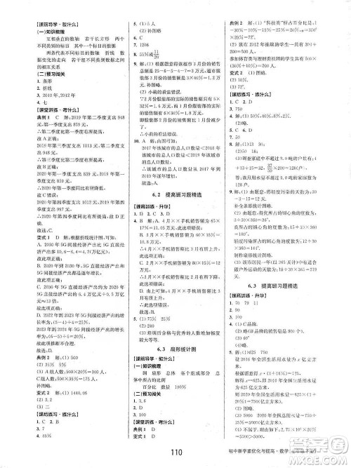 天津科学技术出版社2021初中新学案优化与提高数学七年级下册参考答案