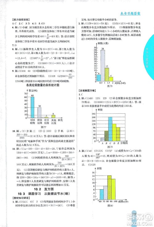 吉林人民出版社2021尖子生学案数学七年级下新课标人教版答案