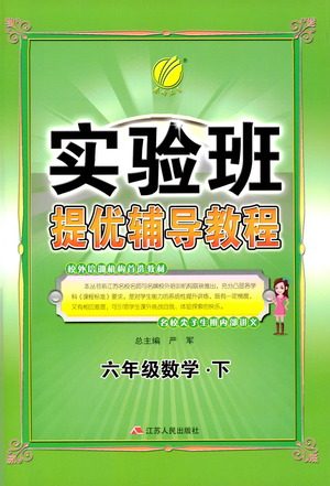 江苏人民出版社2021实验班提优辅导教程六年级下册数学通用版参考答案