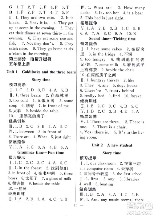 合肥工业大学出版社2021暑假集训四年级英语YL译林版答案 合肥工业大学出版社2021暑假集训四年级英语YL译林版答案