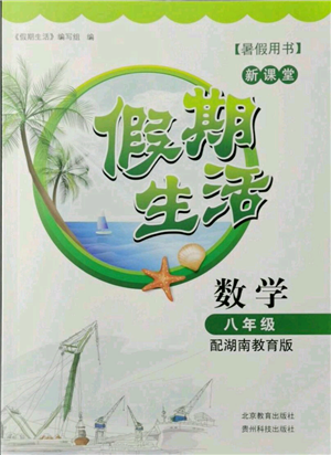 贵州科技出版社2021新课堂假期生活暑假用书八年级数学湖南教育版参考答案