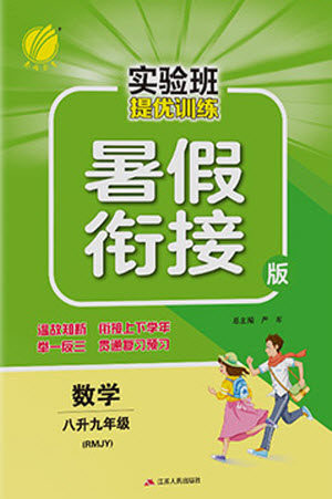 江苏人民出版社2021实验班提优训练暑假衔接数学八升九年级RMJY人教版答案