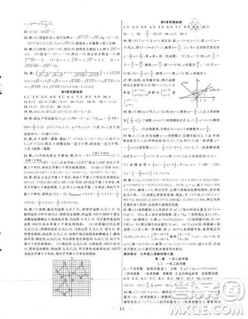 合肥工业大学出版社2021暑假总动员八年级数学SK苏科版答案