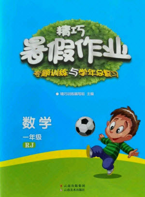 云南美术出版社2021精巧暑假作业数学一年级RJ人教版答案